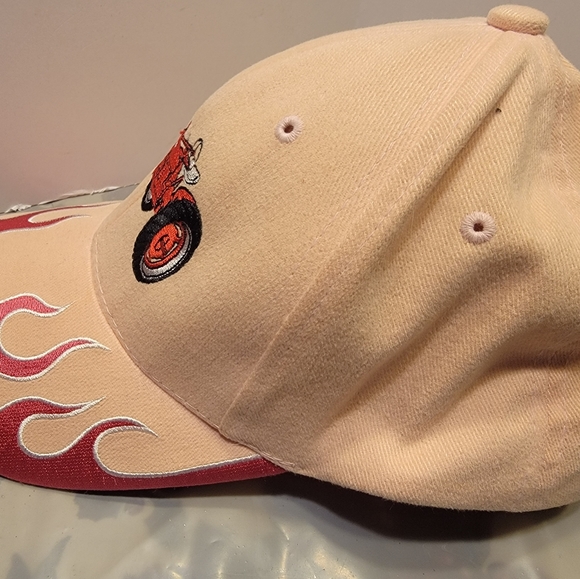 Magic Headwear Pink with Hot Pink Flames Tractor Hat - Picture 3 of 7